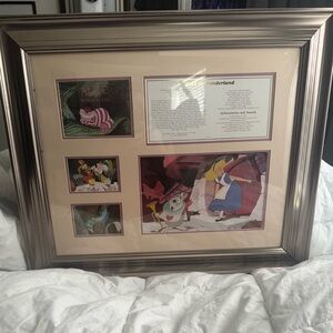 Disney Alice in Wonderland Art with Silver Frame